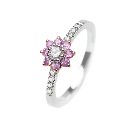 4119tx80 exel collection rings pink sapphire