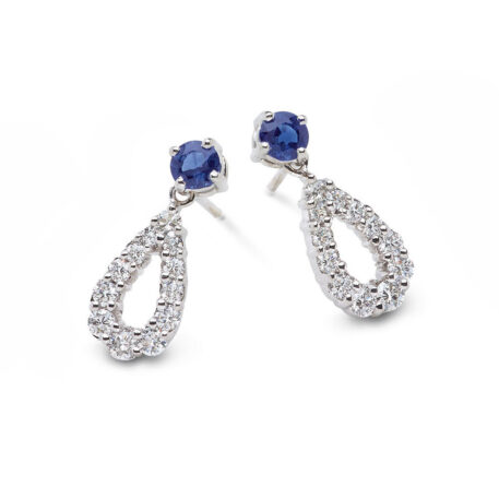 5113bx1w exel collection earrings blue sapphire