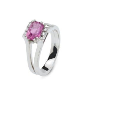 5155rx80w exel collection rings pink sapphire