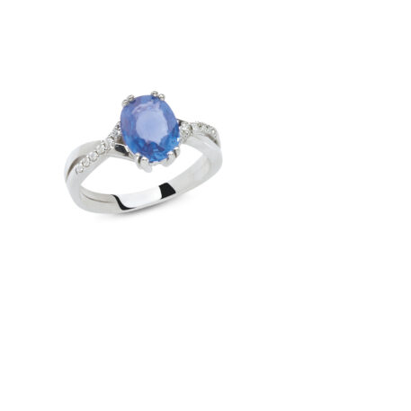 5185rx1w exel collection ring blue sapphire