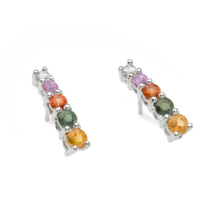 5186bx7w exel collection earrings multicolor sapphire