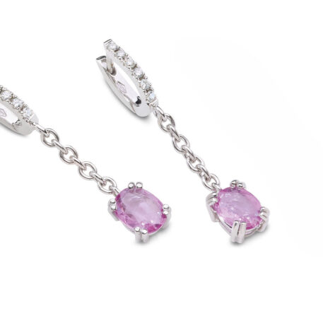 5189bx8w exel collection earrings pink sapphire