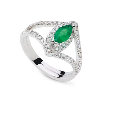 5195rx4w exel collection ring emerald