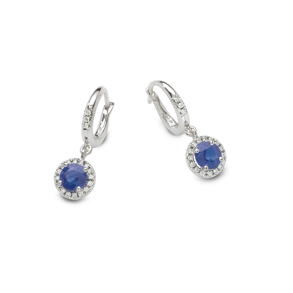 Exel collection jewels earrings blue sapphire
