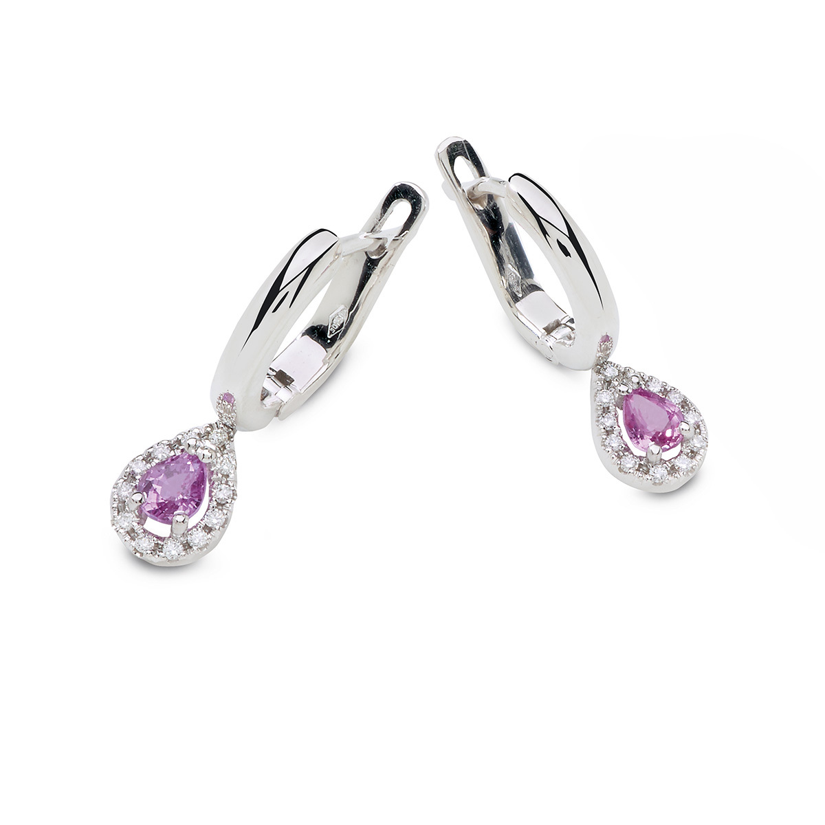 Exel collection jewels earrings pink sapphire